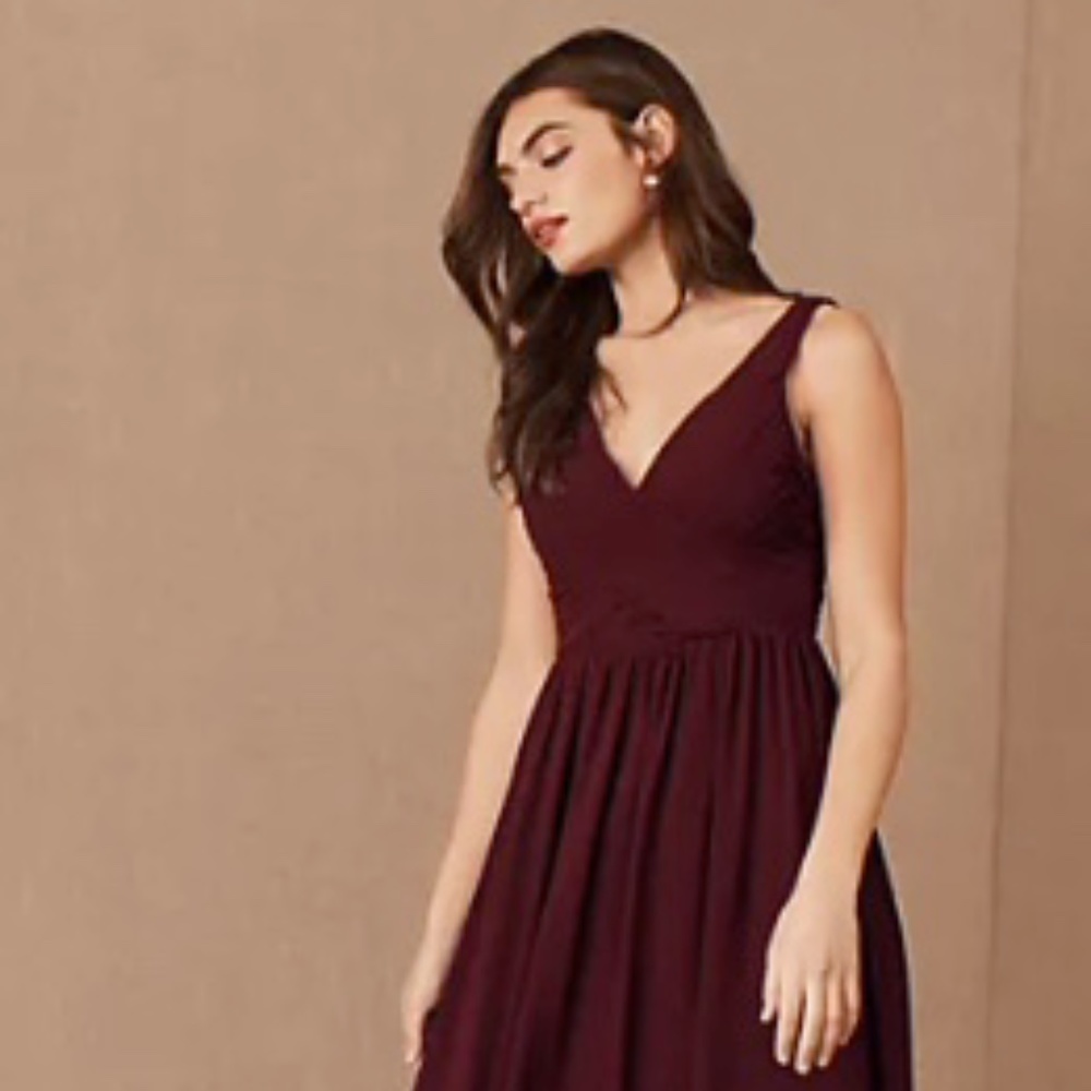 BHLDN Corsa Dress in Bordeaux Size Large